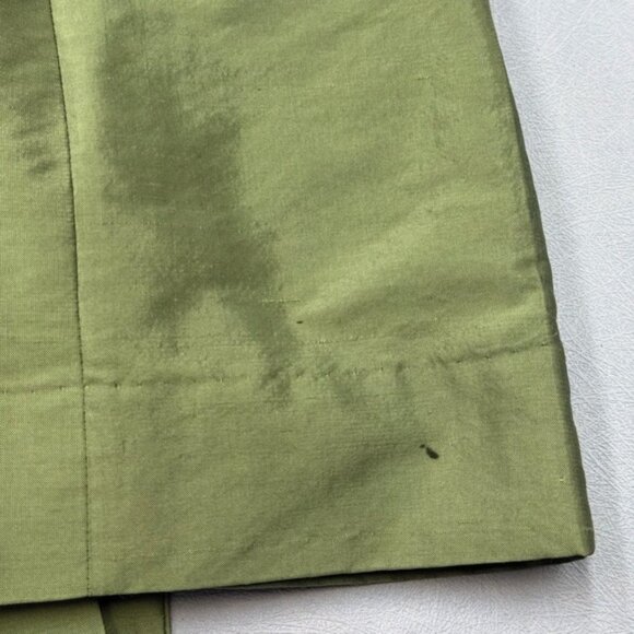 🆕 CULT GAIA 🧿 NWOT Marizia Silk-Dupioni Mini Dress, Calla Lilly Green Sz US 6 - Picture 16 of 16